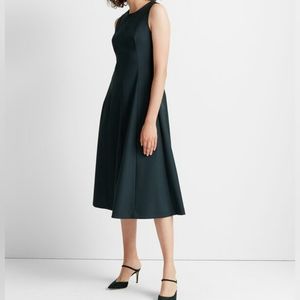 Club Monaco paneled A-line midi dress, size 0